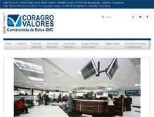 Tablet Screenshot of coragrovalores.com
